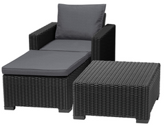 Комплект меблів для тераси KETER 252962 MOOREA графіт