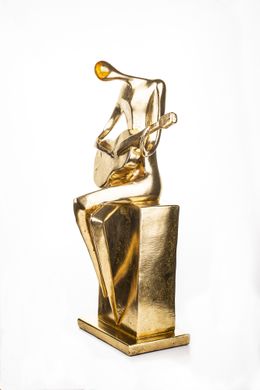 Статуетка фігурка на робочий стіл Гітарист золотистого кольору