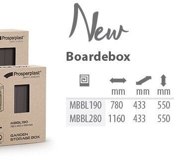 Садовий ящик-скриня для зберігання PROSPERPLAST Woodebox MBWL280-440U пластиковий коричневий
