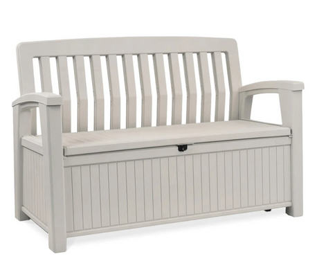 Лавка-ящик для зберігання Keter Patio Storage Bench біла 253818