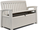 Лавка-ящик для зберігання Keter Patio Storage Bench біла 253818